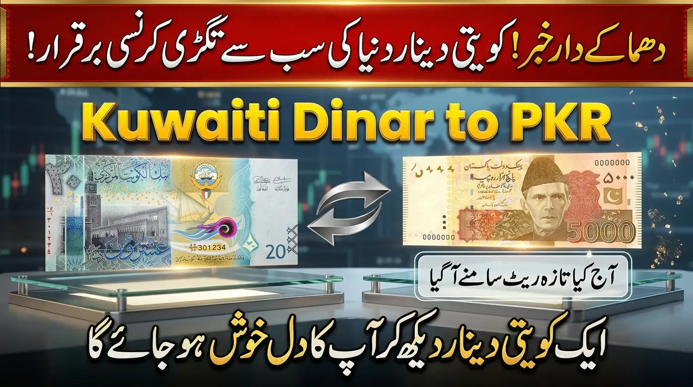 Kuwaiti Dinar to PKR Rate